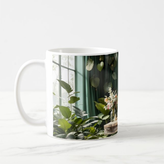 Romantische Gartenlandschaft Kaffeetasse (Links)