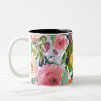 Romantische Gartenwatercolor-Blumen