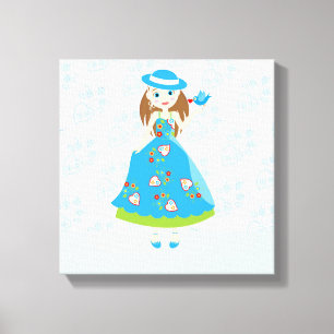 Romantische Geburtstagsparty Leinwanddruck