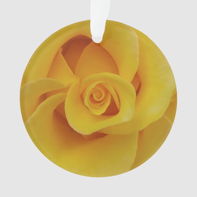 Romantische Gelbe Rosenblätter Ornament (Vorderseite)