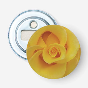 Romantische gelbe Rosenblüten Flaschenöffner
