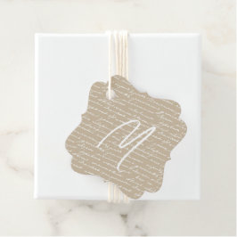 Romantische Geschichte der Originalschrift Geschenkanhänger