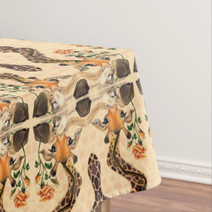 Romantische Giraffe - Funny Tischdecke