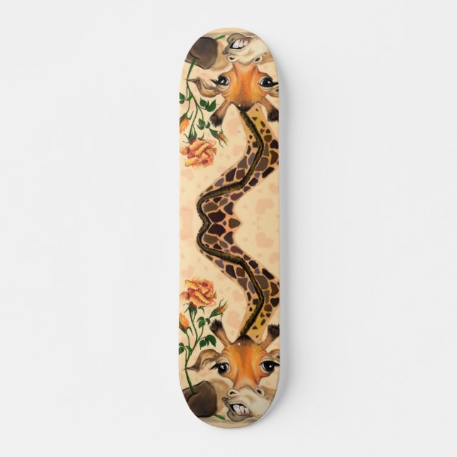 Romantische Giraffe - Gentleman - Funny - Skateboard (Vorne)