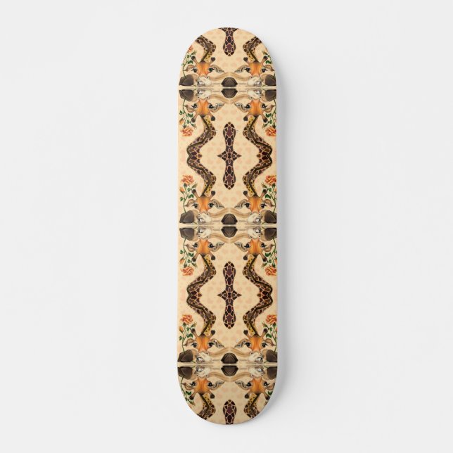 Romantische Giraffe - Gentleman - Funny Skateboard (Vorne)