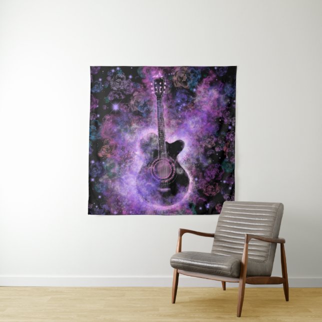 Romantische Gitarrenmusik - Magic Sound Wandteppich (Beispiel (Horizontal))