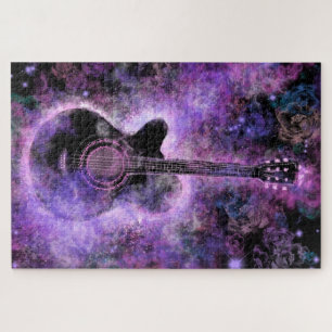 Romantische Gitarrenmusik Puzzle Geschenk