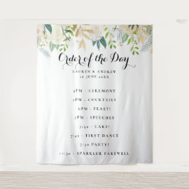 Romantische Glitzer-Rose Hochzeitorden Wandteppich