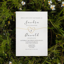 Romantische Goldkalligrafie-Hochzeit