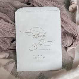 Romantische Goldkalligraphie Vielen Dank für Ihre  Geschenktütchen