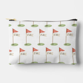 Romantische Golf Flagge "Ich will" Golf-Geschenk z Zubehörtasche