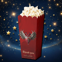 Romantische Gotische Ikone: Herz, Rose, Schädel Geschenkschachtel