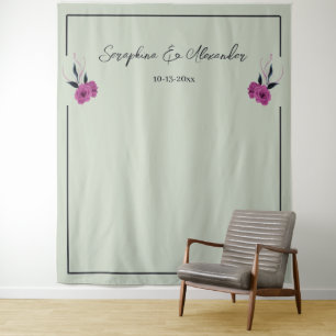 Romantische gotische Liebhaber Elegante Hochzeitsk Wandteppich