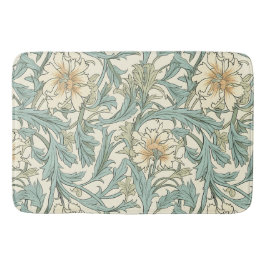 Romantische handgezeichnete botanische Wilde Blume Badematte
