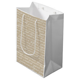 Romantische Handschrift Liebe Letter Writer Author Mittlere Geschenktüte