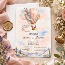 Romantische Heißluftballon-Abenteuer-Hochzeit