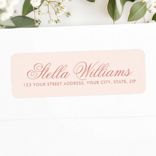 Romantische hellrot-rosa Kalligraphie