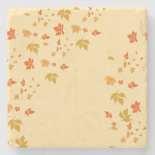 Romantische Herbstleaves Elfenbein Steinuntersetzer