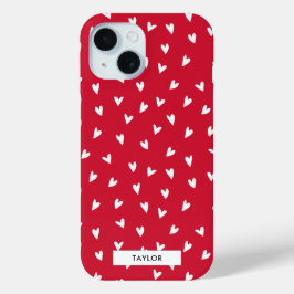 Romantische Herzen | Name der personalisierten Mon Case-Mate iPhone Hülle