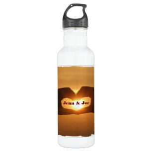 Romantische HerzHände kundenspezifisch Trinkflasche