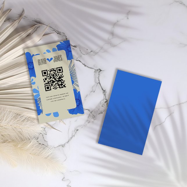 Romantische Hochzeit der Blauen Flora Begleitkarte (Von Creator hochgeladen)