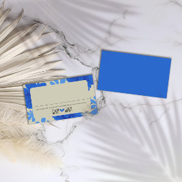 Romantische Hochzeit der Blauen Flora Platzkarte