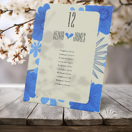 Romantische Hochzeit der Blauen Flora Sockelschild