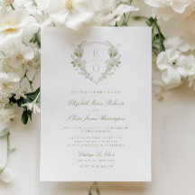 Romantische Hochzeit des Wappen "Green White Flora