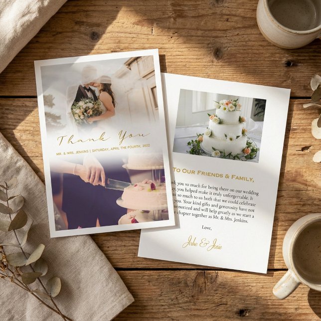Romantische Hochzeit Foto verblasste Wirkung dank  Dankeskarte (Von Creator hochgeladen)