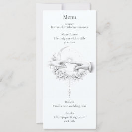 Romantische Hochzeit Hände Minimalistisches Design