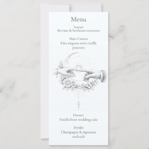 Romantische Hochzeit Hände Minimalistisches Design