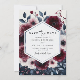 Romantische Hochzeit im Burgund Save The Date