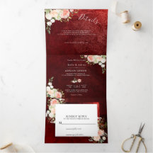 Romantische Hochzeit in Burgund Rosa