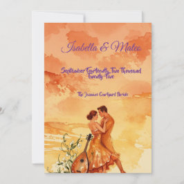 Romantische Hochzeit Isabella & Mateo Save The Date