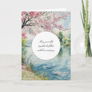 Romantische Hochzeit Karte