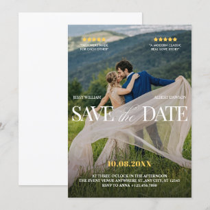 Romantische Hochzeit Save The Date
