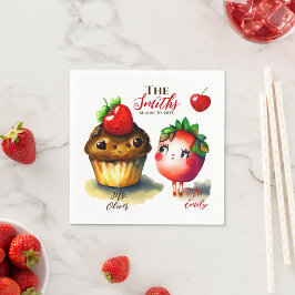 Romantische Hochzeit Serviette