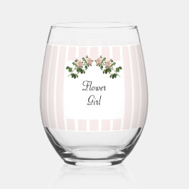Romantische Hochzeit von weich rosa Blütenmäuse Weinglas Ohne Stiel