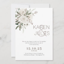 Romantische Hochzeitseinladung W-ROM-004