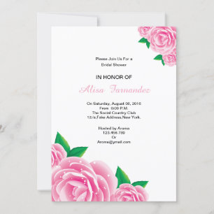 Romantische Hochzeitskarte Brautparty Einladung