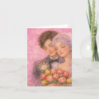 Romantische Hochzeitspaar-Illustration