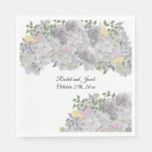 Romantische Hochzeitspapiere Napkins