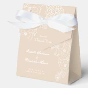 Romantische Hochzeitspfingstrosen zarte Elfenbein  Geschenkschachtel