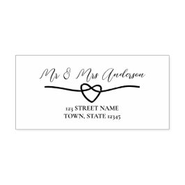 Romantische Hochzeitsstiftung Briefmarke Permastempel