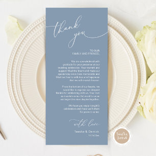Romantische Hochzeitsumgebung Dankeschön Karte