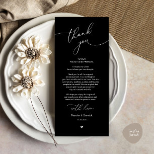 Romantische Hochzeitsumgebung Dankeschön Karte