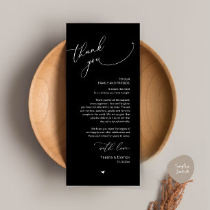 Romantische Hochzeitsumgebung Dankeschön Karte