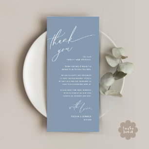 Romantische Hochzeitsumgebung Dankeschön Karte