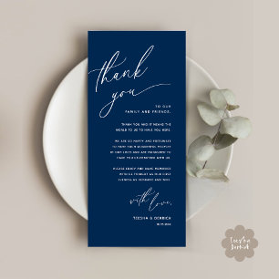 Romantische Hochzeitsumgebung Dankeschön Karte
