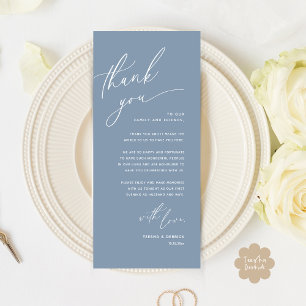 Romantische Hochzeitsumgebung Dankeschön Karte